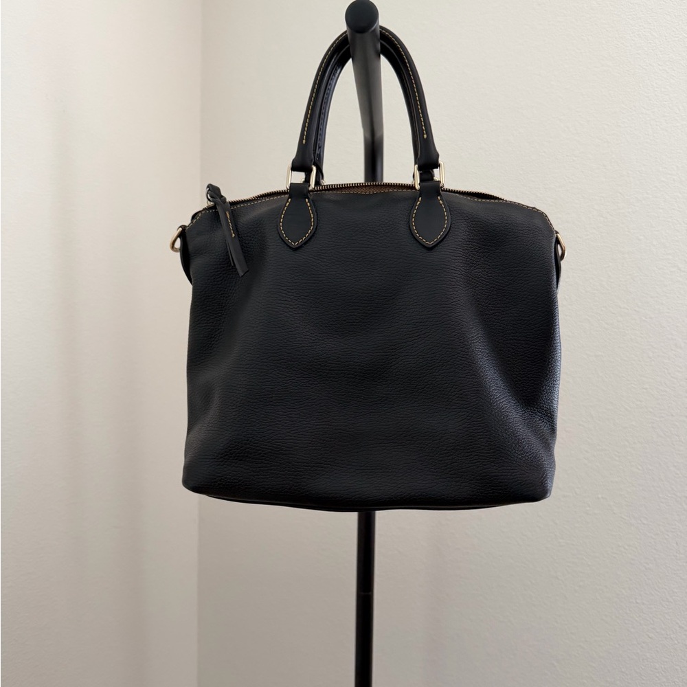 Dooney & Bourke Dillen Pebble Grain Double Pocket Satchel black - Picture 5 of 10